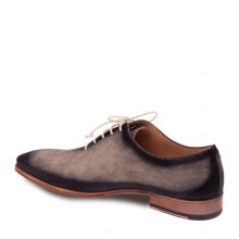 New Handmade Mens Italian Suede Grey Oxfords Shoes
