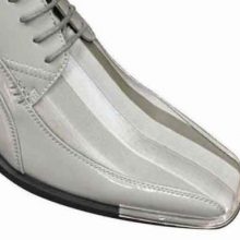 New Handmade Men's Two Tone Elegant Oxfords Dress Gray Shoes