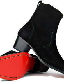 New Handmade Men Dress Boot Cow-Hide Leather Chukka Designer Boots Casual Heel Zipper-up
