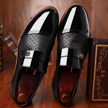 Handmade Men's Fashion British Style Casual Slip on Comfortable Leather Shoes
