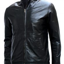 Black Biker Minority Report Leather Jacket