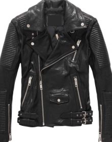 New Ribbed Leather jacket for mens new fashion