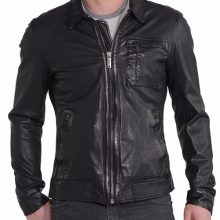 New Men's Designer Cowhide Jacket, Biker Leather Jacket For Men
