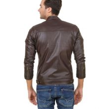 Coolest Looking Made From Genuine Leather Men Biker Leather Jacket