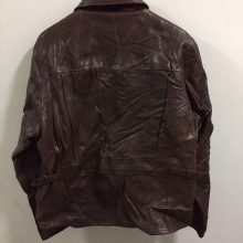 VTG Men's Polo Full-Zip Genuine Leather Jacket Size L Biker Rock Star