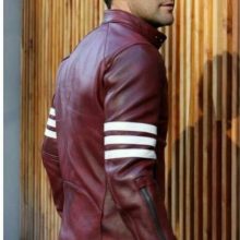 New Handmade Men's Fashion Casual Wear Biker Riding Maroon Genuine Real Leather Jacket