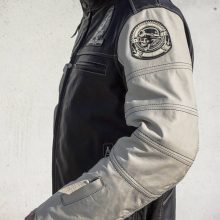 New Handmade Mens Cafe Racer Black Biker Leather Jacket