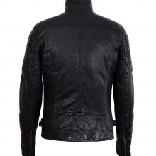 New Handmade Mens Asymmetrical Biker Vintage Black Lambskin Real Leather Jacket