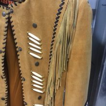 New Handmade Men's Vintage Leather Fringed Western Jacket