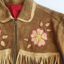 New Handmade Men's KILLER Embroidered Applique Fringe Suede Western Jacket