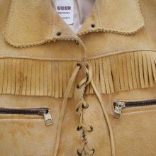 New Handmade Pullover Soft Suede Buckskin Fringe Western Jacket