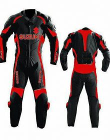 Motorcycle Leather Suit Motorbike Racing Leather Biker 1PC Suit Armors