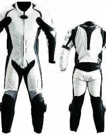 MotoGp Mens Motorcycle Racing Cowhide Leather Suit Motorbike Leather Biker Suit
