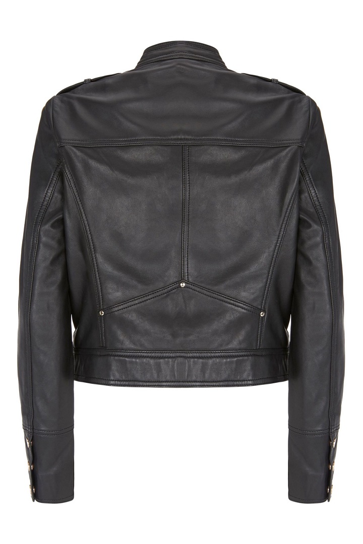 Handmade Leather Jacket Black Cowhide Leather Zip Up Winter Outwear ...