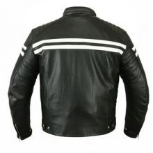 New Handmade Retro Mens Leather Racer Jackets
