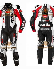 Aprillia Motorcycle Racing suit MotoGP Leather Riding Suit-Motorbike
