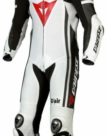Brand New MotoGp 1 PC Motorbike Leather Racing Suit White All Sizes Available