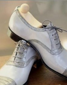 New Handmade Men Wingtip Gray Formal Shoes Men Leather Dress Shoes