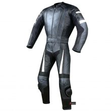 New Men's 2PC Motorcycle Riding Racing Leather 2 PC Suit w/ Padding & Hump
