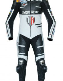 Unique Racing Ducati Motorcycle Motorbike Leather one Piece Suit CE Armors