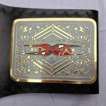 TNA X Division Wrestling Championship Belt Leather Replica Belt Adult Size