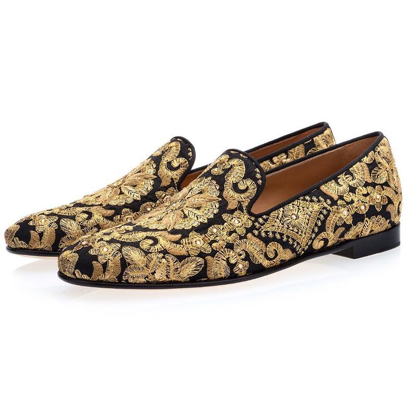 Handmade Men Stylish Embroidered loafers, Men Loafers - Hand Made ...