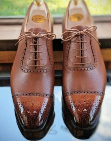 New Hand Stitched Cowhide Leather Goodyear welted Oxford shoes for men