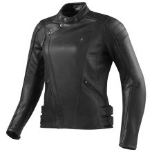 Women's Custom Made Rev'it Bellecour Ladies Black Color 100% Pure Cowhide Leather Biker Jacket