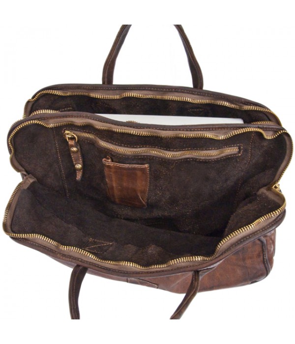 HANDMADE DISTRESSED BROWN MESSENGER BAG - Hand Made Leather ShopHand ...