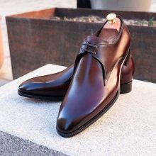 Handgrade Derby in Bordo Shadow shoes for men