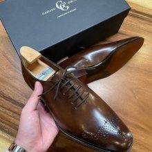 New Handmade Whole Cut Oxford calfskin shoes for men