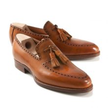 Men,S New Classic Brown Leather Shoes With Tassels Style, Luxury Shoes