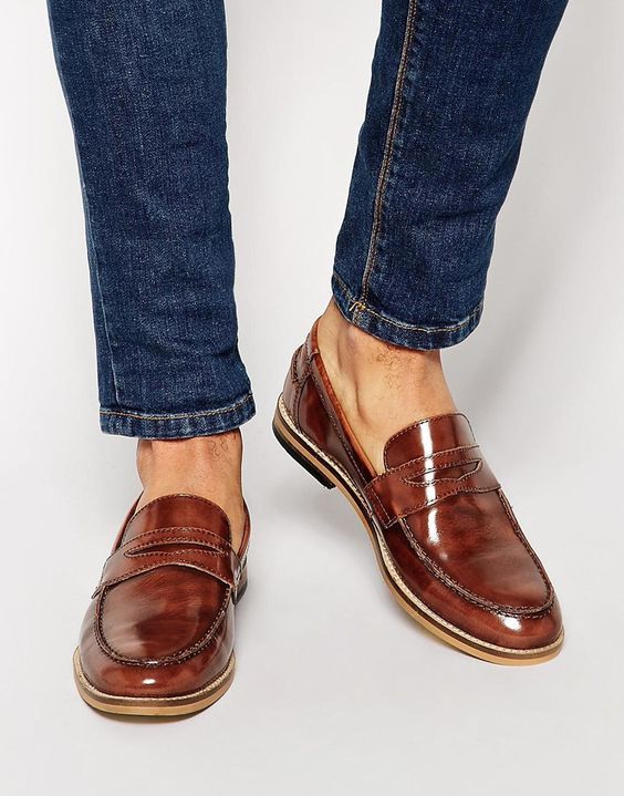 Color : Hollow Reddish Brown, Size Shoes Mens Driving Loafer Casual and Refreshing Premium Genuine Leather Shoes Bussiness